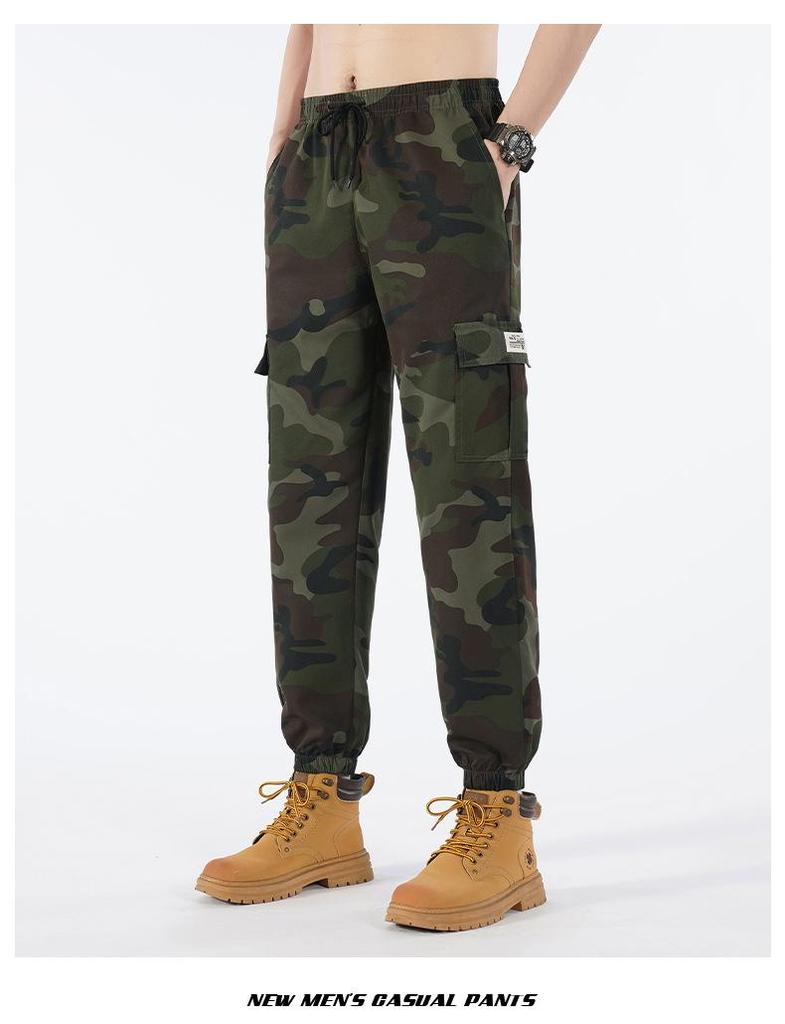 Men's 2025 Camouflage Joggers: Trendy Casual Work Pants for Spring and Autumn