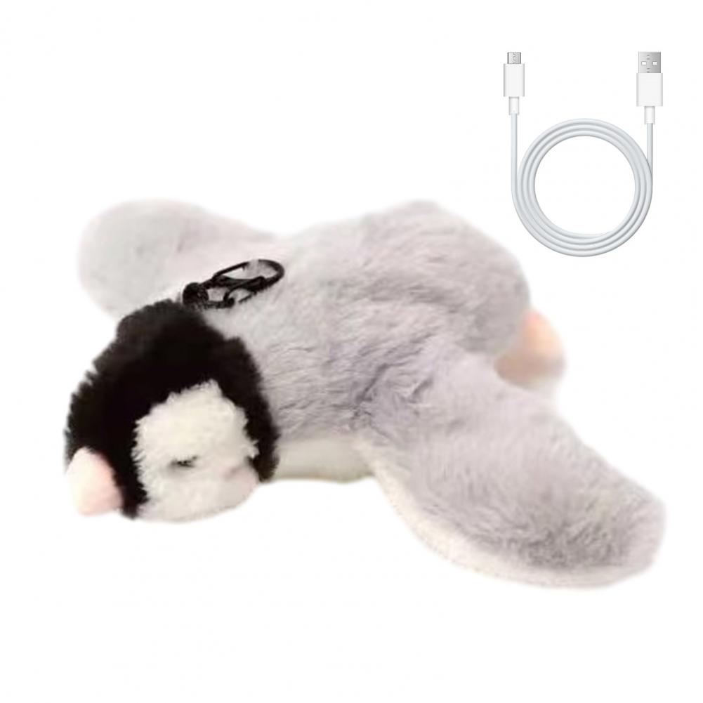 Flapping Bird Cat Toy Rechargeable Flapping Sparrow with Chirping Sounds Catnip Interactive Plush Bird Toy for Cats Play