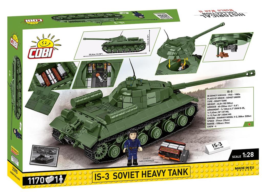 COBI Historical Collection WWII IS-3 Soviet Heavy Tank.