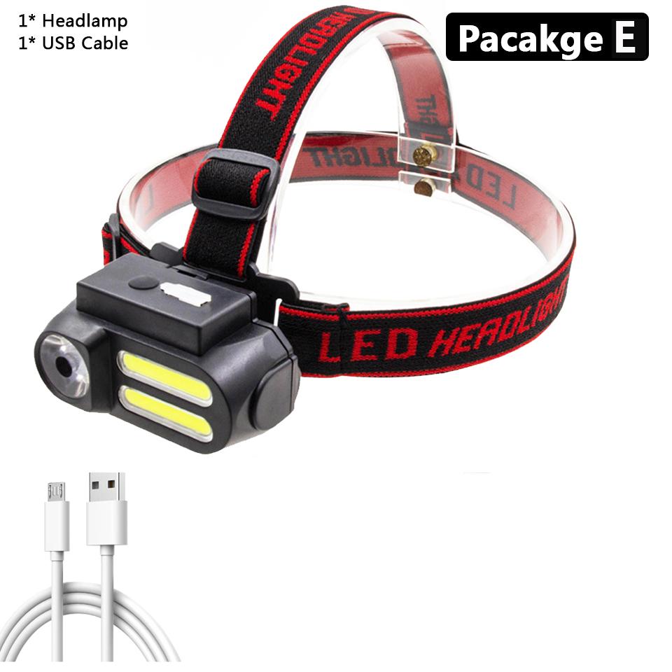 XP-G Q5 COB Led Fishing Headlight Use Rechargeable 18650 Battery Headlamp Head Flashlight Lamp Torch for Camping Light
