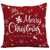Federa per Cuscino Stampata in Poliestere di Natale - Copricuscino per Divano di Casa - Decorazione per Soggiorno