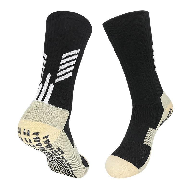 Professional Training Non-Slip Dispensing Football Socks Men'S Medium Tube Sweat-Absorbing Thickened Towel Bottom Elite Socks Sports Socks