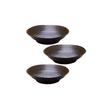 Tableware East (Black Matte) Pasta PlateCurry Plate Set of 3 Large Plate Japanese Tableware Black Tableware Black