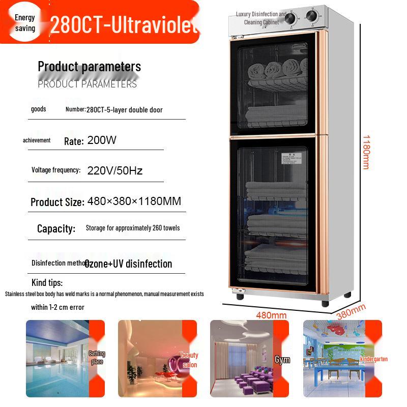 UV & Ozone Towel Disinfection Cabinet for Salons, Barbershops, Kindergartens & Homes