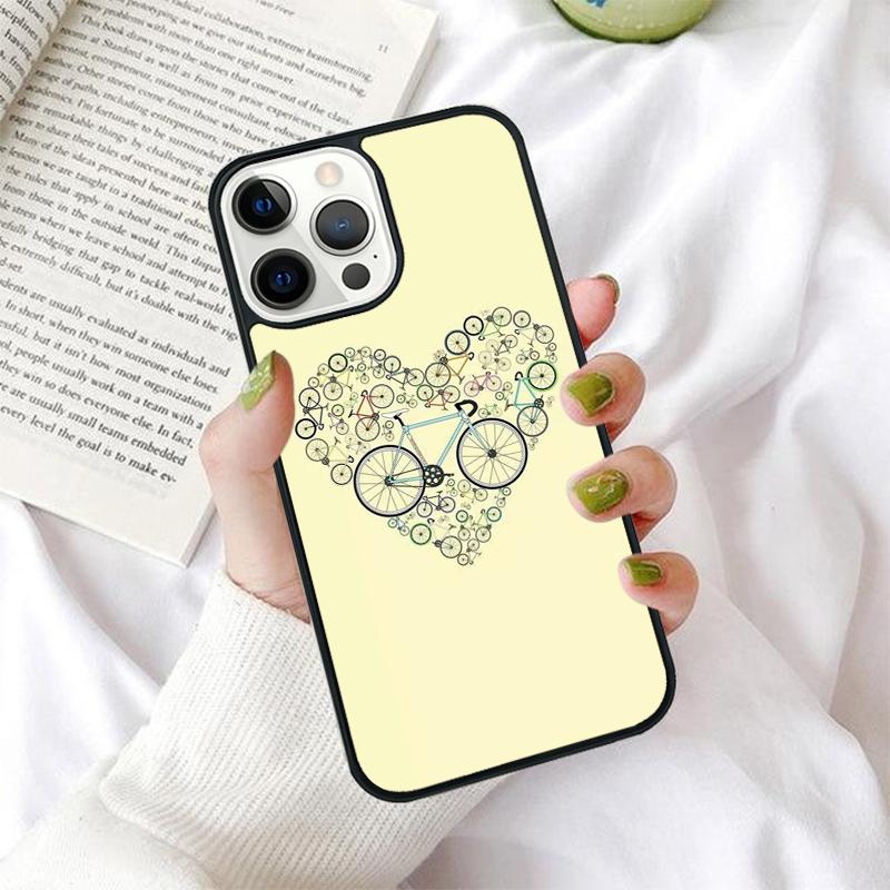 BIKE CYCLING art Phone Case for iPhone 17 Air 16 PRO MAX 15 14 PLUS 12 11 13 Back Cover Fundas Shell coque