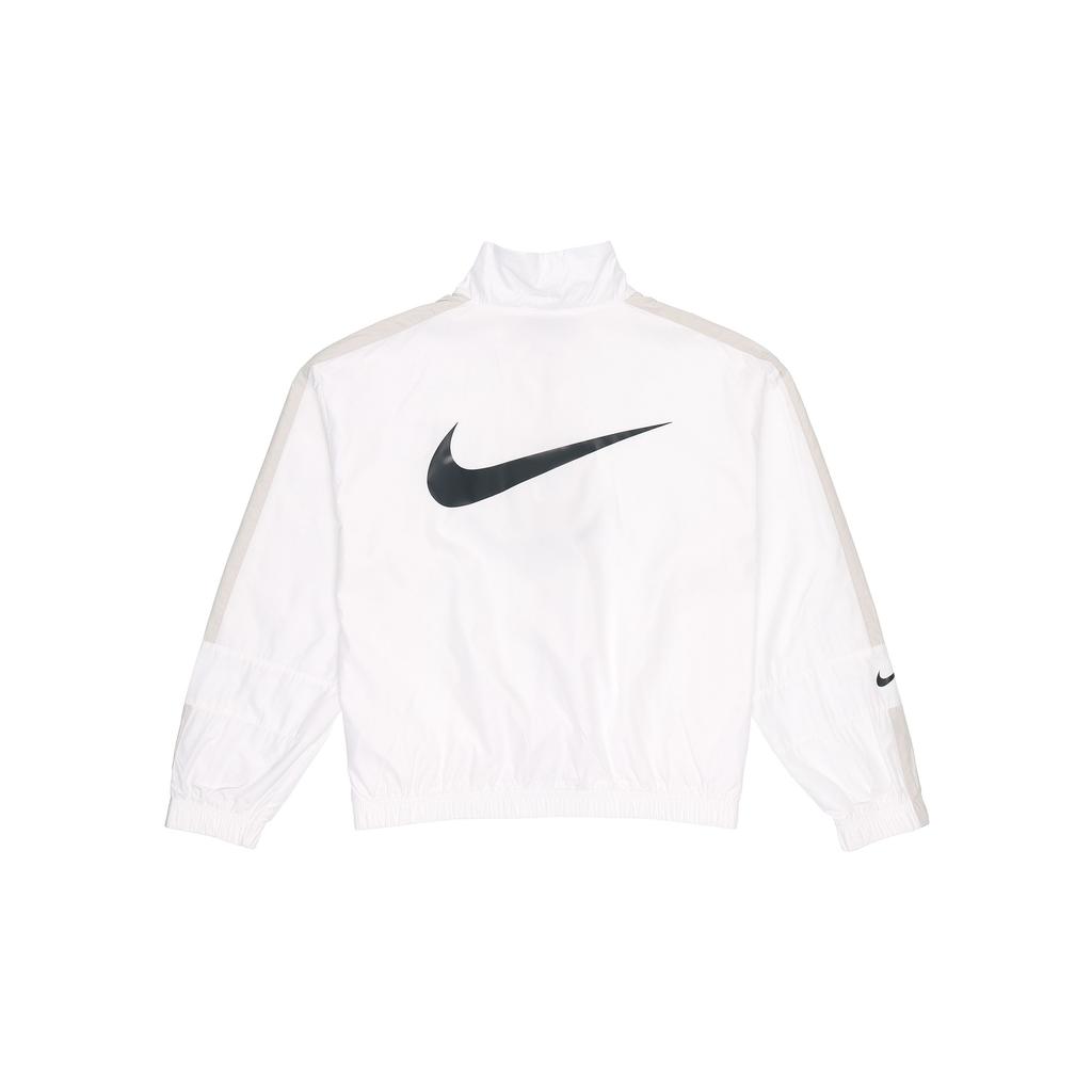 Nike Sportswear Repel Color-Block Loose Weave Long-Sleeve Jacket Women Outerwear White CZ8801-100