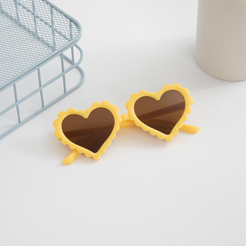 Kinder-Sonnenbrillen, UV-Schutz-Sonnenbrillen für Jungen und Mädchen, Süße Mädchen-Pfirsichherz-Kinderbrillenfabrik