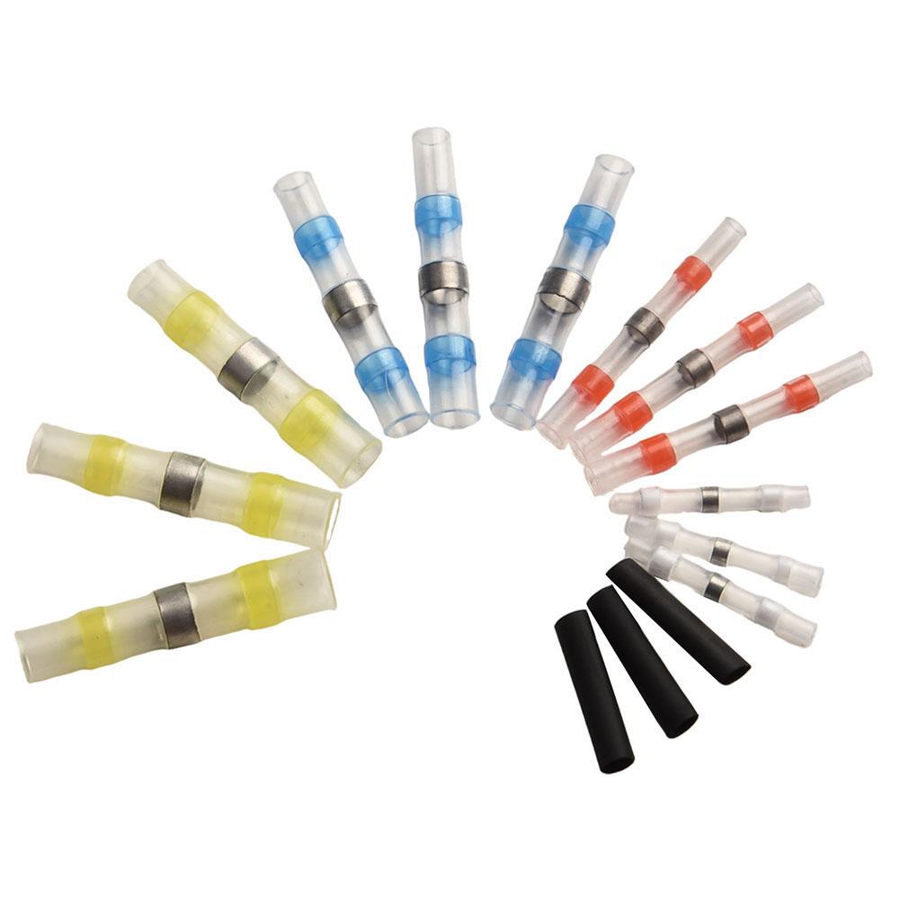 For Automotive Wiring Butt Wire Connectors Solder Seal Sleeve For DIY Electrical Projects Polyolefin Heat-shrinkable