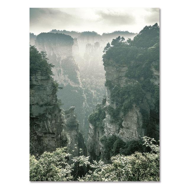 

Природный пейзаж, зеленые горы, лес, лист, холст, картина, постер, скандинавский художественный принт, настенная картина для декора гостиной, спальни 21cm×30cm NoFrame