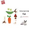 GiGwi 2-in-1 Pea Frog Cat Toy & Teaser Wand