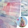 100x150cm Gradient Chiffon Fabric Retro Hanfu Jade Patterned Fabric Multicolor Printed Fabric Doll Cloth Craft Dress Supplies