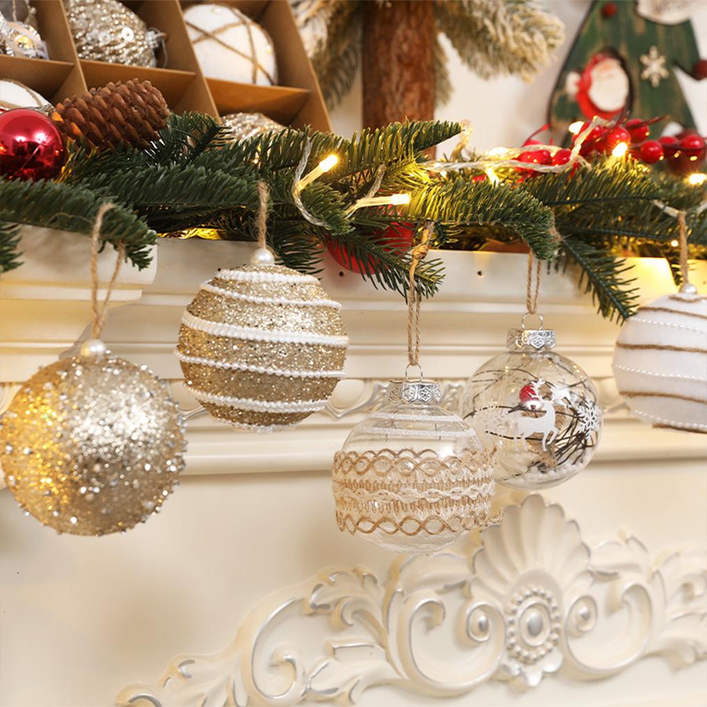 Weihnachtsdekoration Transparente Kugel Ornamente Hängekugeln Für Feiertagspartys Baumschmuck