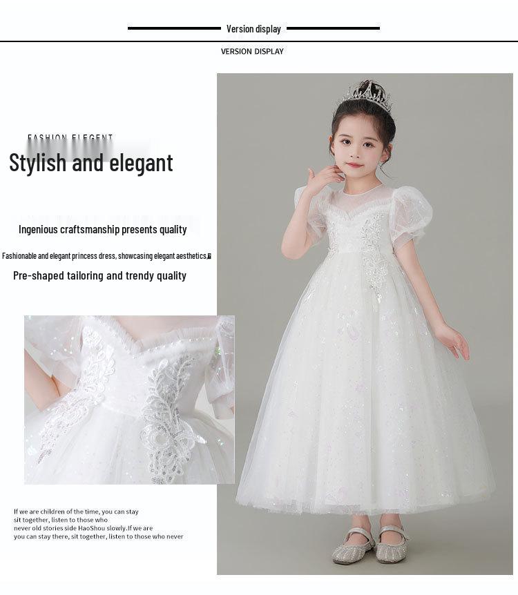 Sommer Mädchen Langes Prinzessin Hochzeits- und Abendkleid