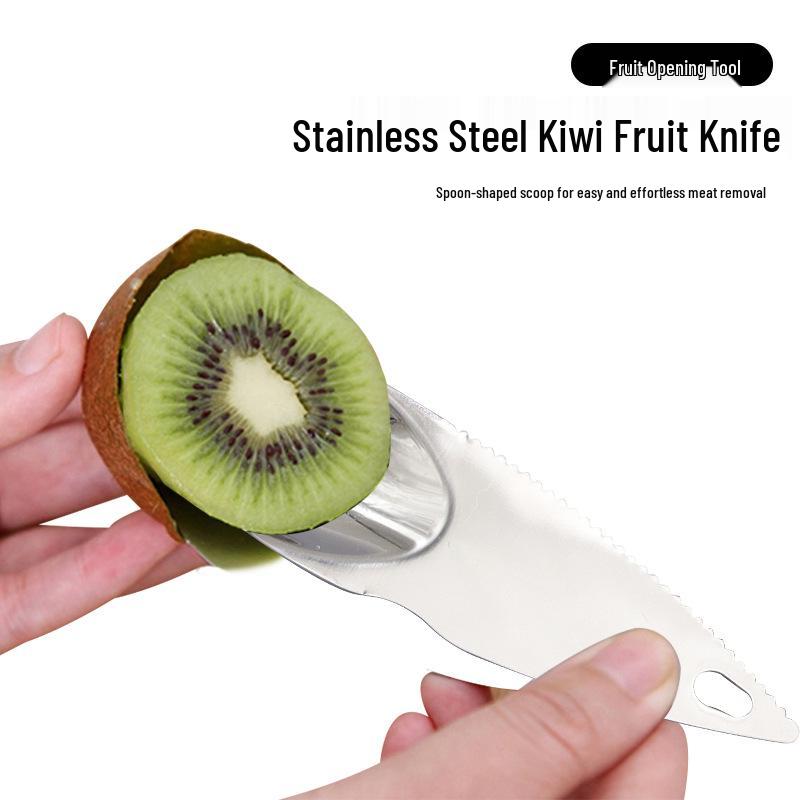 

Stainless Steel Kiwi Peeling & Scooping Knife