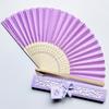 Delicate Packaging Organizers Silk Bamboo Fan Beach Outings Children Girl Boys