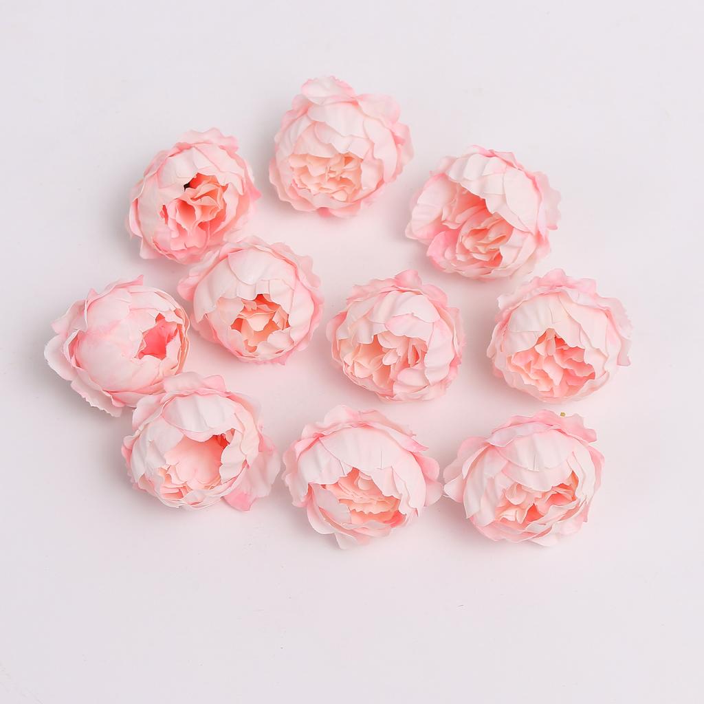 5/10Pcs Artificial Peony Flowers 4.5cm Fake Flower Heads for Home Room Dceor Wedding Marriage Decoration DIY Gifts Accessory