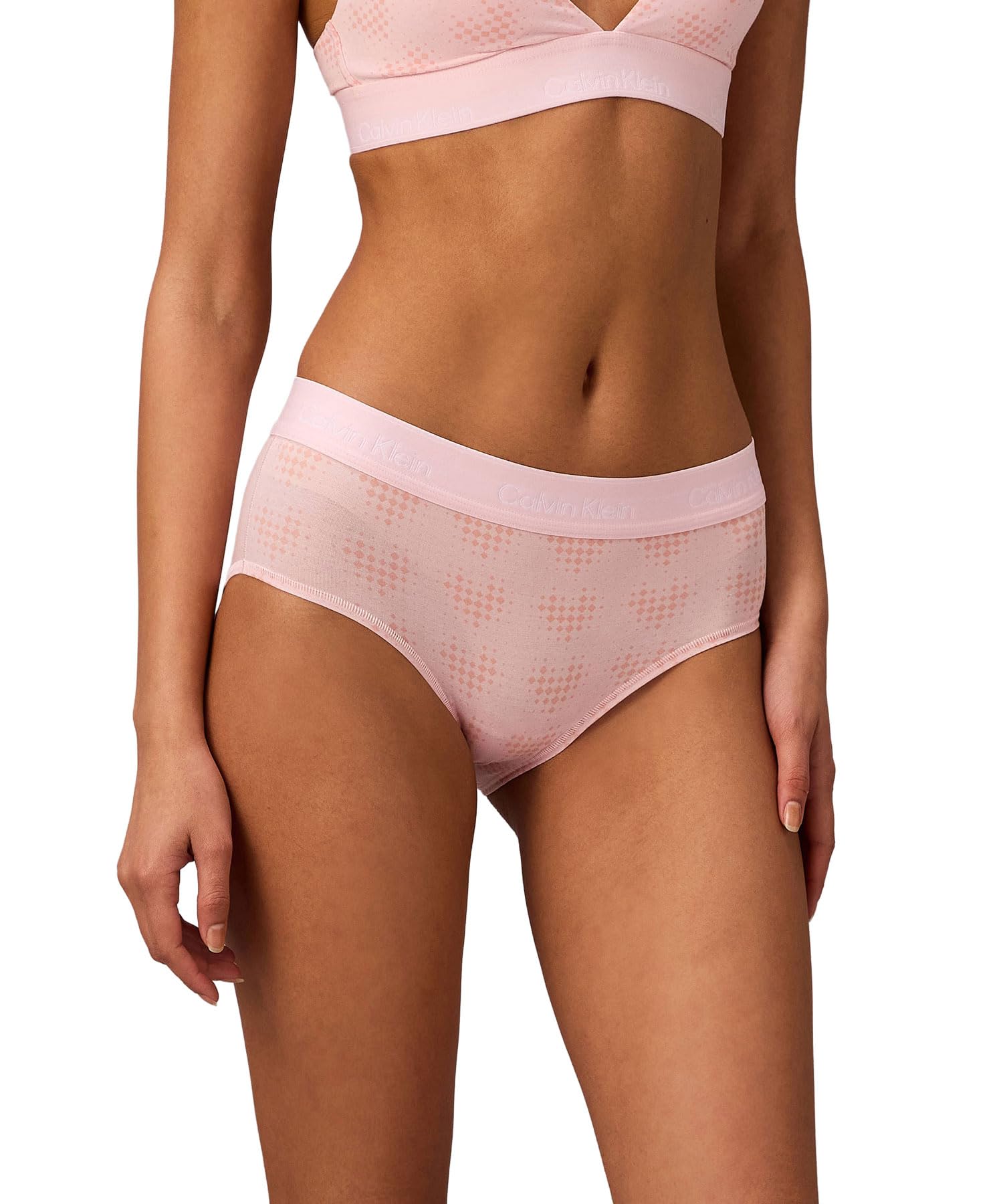 Icon Cotton Modal Hipster Shorts QF8526AD S DMNDHRTSPNKH2OZ [Calvin Klein]