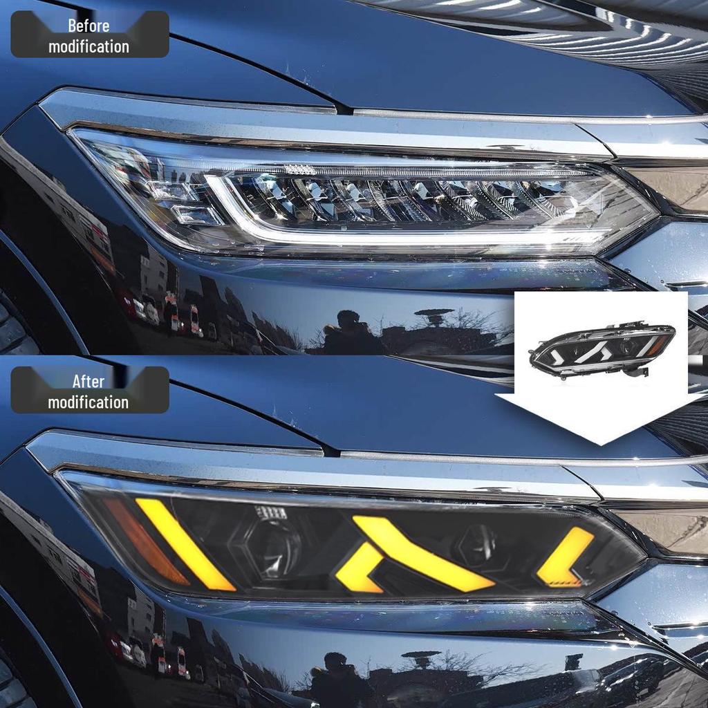 LED Daytime Running Lights & Flowing Turn Signals for 20-22 Honda Breeze Headlight Assembly