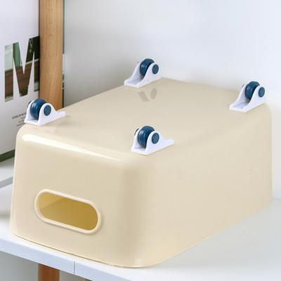 4 pièces auto-adhésif longue durée attrayant léger ABS lisse boîte coulissante roue de boîtier de roue