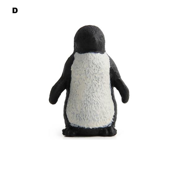 Penguin Figurine Smell-less Simulation Toys Solid PVC Realistic Penguin Model Toy for Home