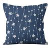 New Navy Blue Geometric Linen Pillows Cover Modern Fashion Nordic Couch Simple Cushion Cover Livingroom Decor Throw Pillows CaseYMD-,(4)