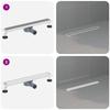 2 in 1 Shower Drain with 360 degrees  Siphon Silver 60 cm Stainless Steel 304