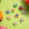 9Pcs Flower Shoe Charms For Women Hole Shoe Accessories DIY Shoe Decoration Charms For Summer Sandals Party Favor