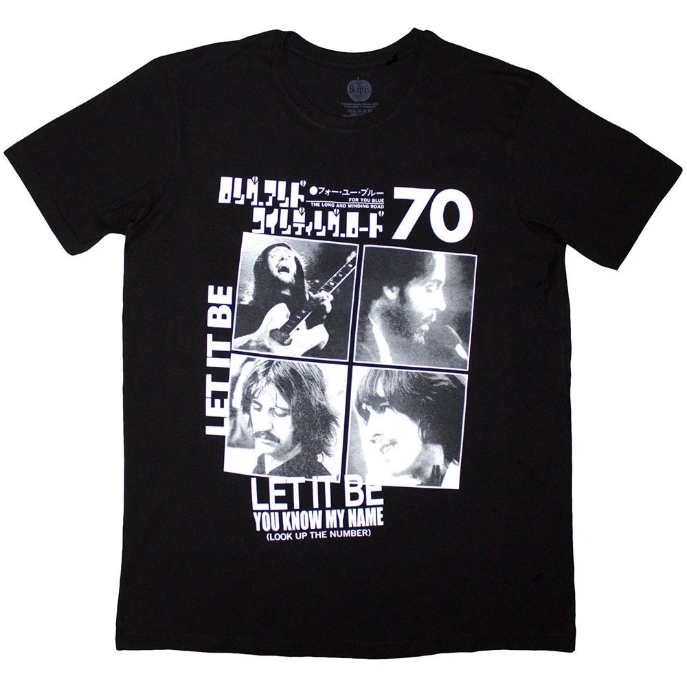 The Beatles 1970 T-Shirt Black New S