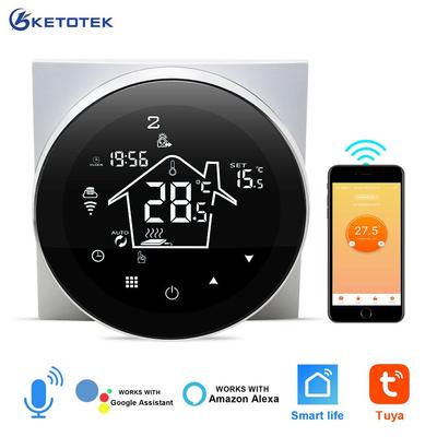 תרמוסטט WiFi חכם מסך מגע 16A בקר טמפרטורה תרמוסטט חימום רצפה חם תרמוסטט דוד עובד עם Tuya