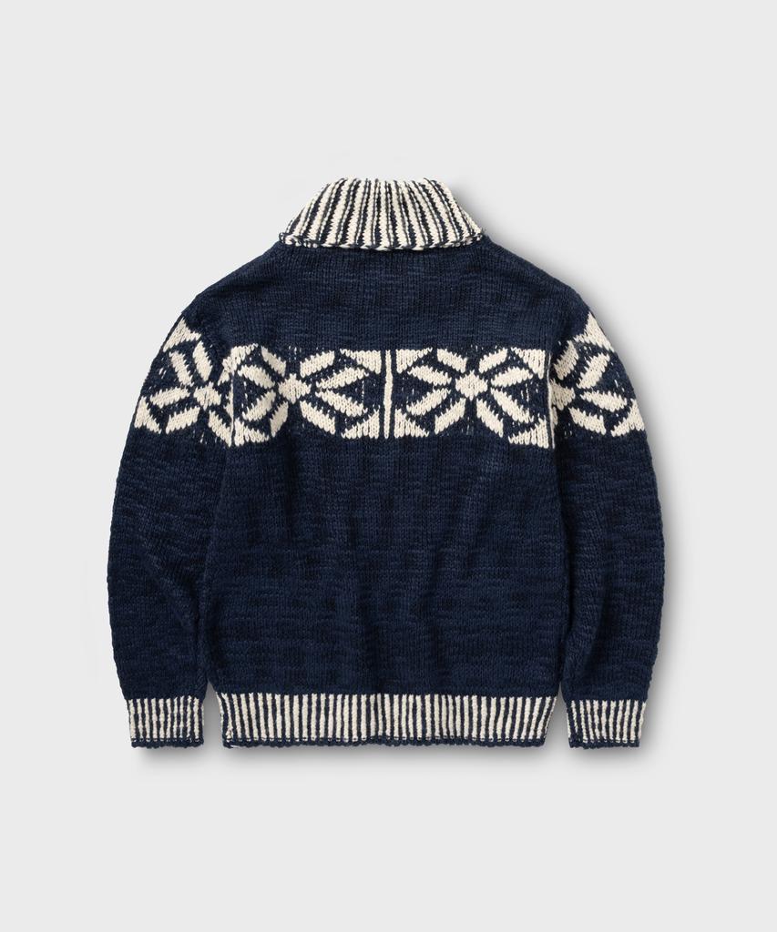 NONBLANK Cowichan Zip-Up Cardigan_Navy