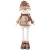 Retractable Festive Ornaments Santa Deer Snowman Polyester Sculpture Space Saving Tabletop Holiday Display