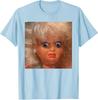 Maglietta Meme Faccia di Bambola Divertente Disgustosa Moda Donna Abbigliamento Estetico Artistico Regalo Originale Cotone Street Manica Corta Camicette