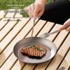 Titanium Cutlery Set: 4-Piece Fork, Spoon, Knife & Chopsticks for Outdoor Camping