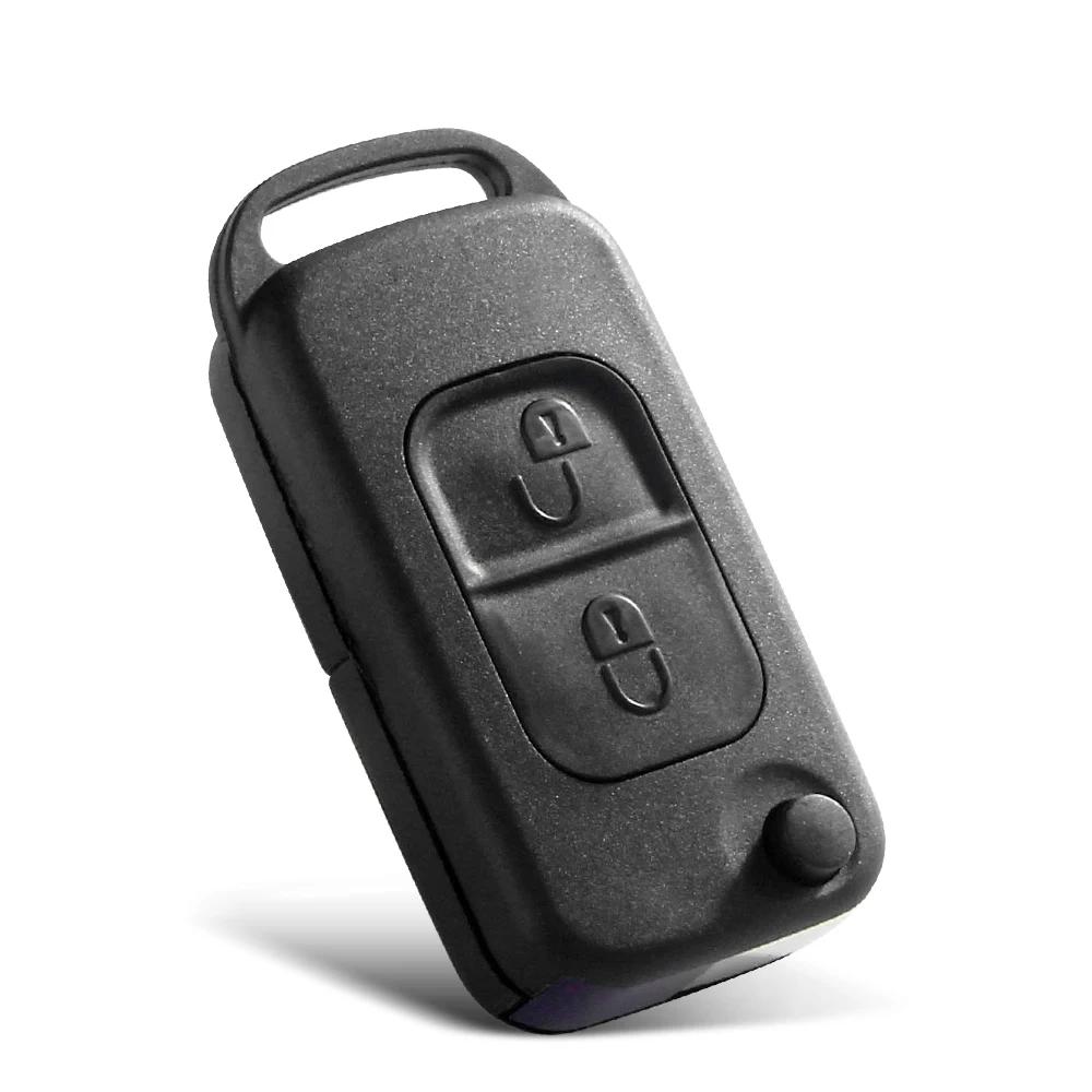 For Mercedes Benz W168 W124 W202 W203 A C E Ml C Cl S Sl Sel Slk E113 Fob Uncut Hu64 Hu39 Flip Remote Car Key Shell