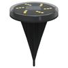 Solar Ground Lights with Ground Stake 4 Pcs Warm White