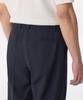 MUSINSA STANDARD Cool Touch Semi-Wide Hidden Banding Slacks [Navy]
