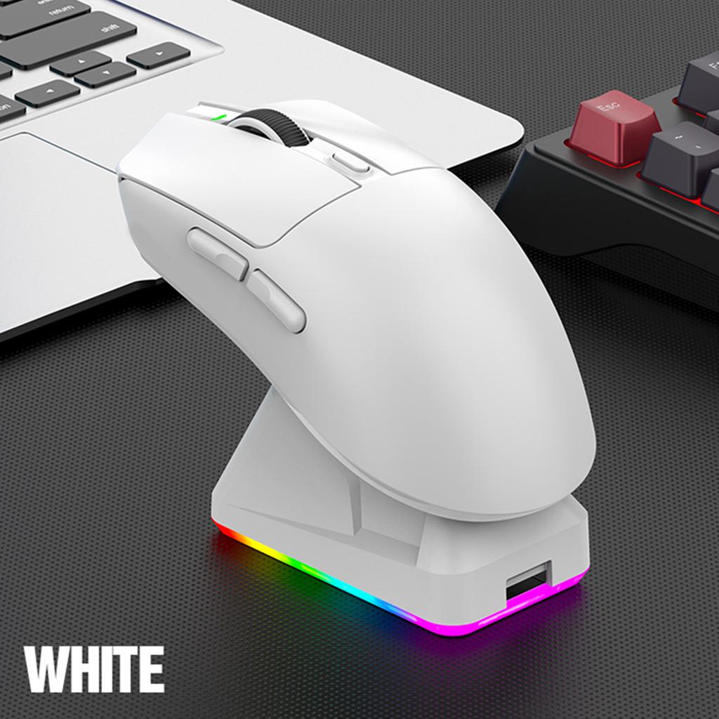 Lightweight Gaming Mouse RGB Light Three-Mode Connection with Wireless Charging Base