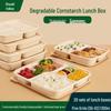 Yixun Biodegradable 5-Compartment Lunch Box Set