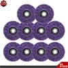 10 Piece 4.5" × 7/8" Strip Discs Stripping Wheel for Angle Grinders Purple