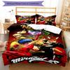 3pcs Custom Name Ladybug Bedding Set Duvet Cover Closure Includes 1 Duvet Cover & 2 Pillowcases, Soft and Comfortable for All Seasons.