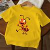 Kids Cute Ant Print Crewneck Short Sleeve Tee