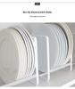 Japanese-Style Metal Dish Organizer: Cabinet Storage Rack for Plates, Bowls, Cutlery, and Chopsticks