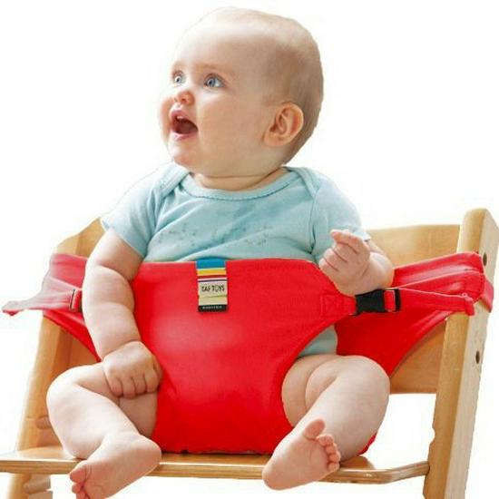 Portable Baby High Chair Safety Straps: Infant Dining Waist Belt & Seat Harness