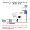 Smart Energy Meter TY Power Consumption Monitor with 2 80A CT Clamp Electricity Statistics Current