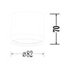 Spot Sufitowy Nowoczesny Czarny 7 Cm Okrągły Ø8.2Cm 1Xgx53 7W Kendal Light Prestige