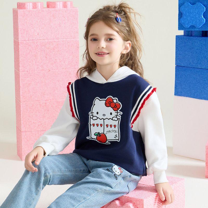 Girls' Autumn Sweatshirt 2024 New Style for Older Children
