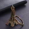 Vintage France Tower Keychain Zinc Zinc Alloy Paris Keyring Creative Eiffel Tower Bag Pendant  Unisex