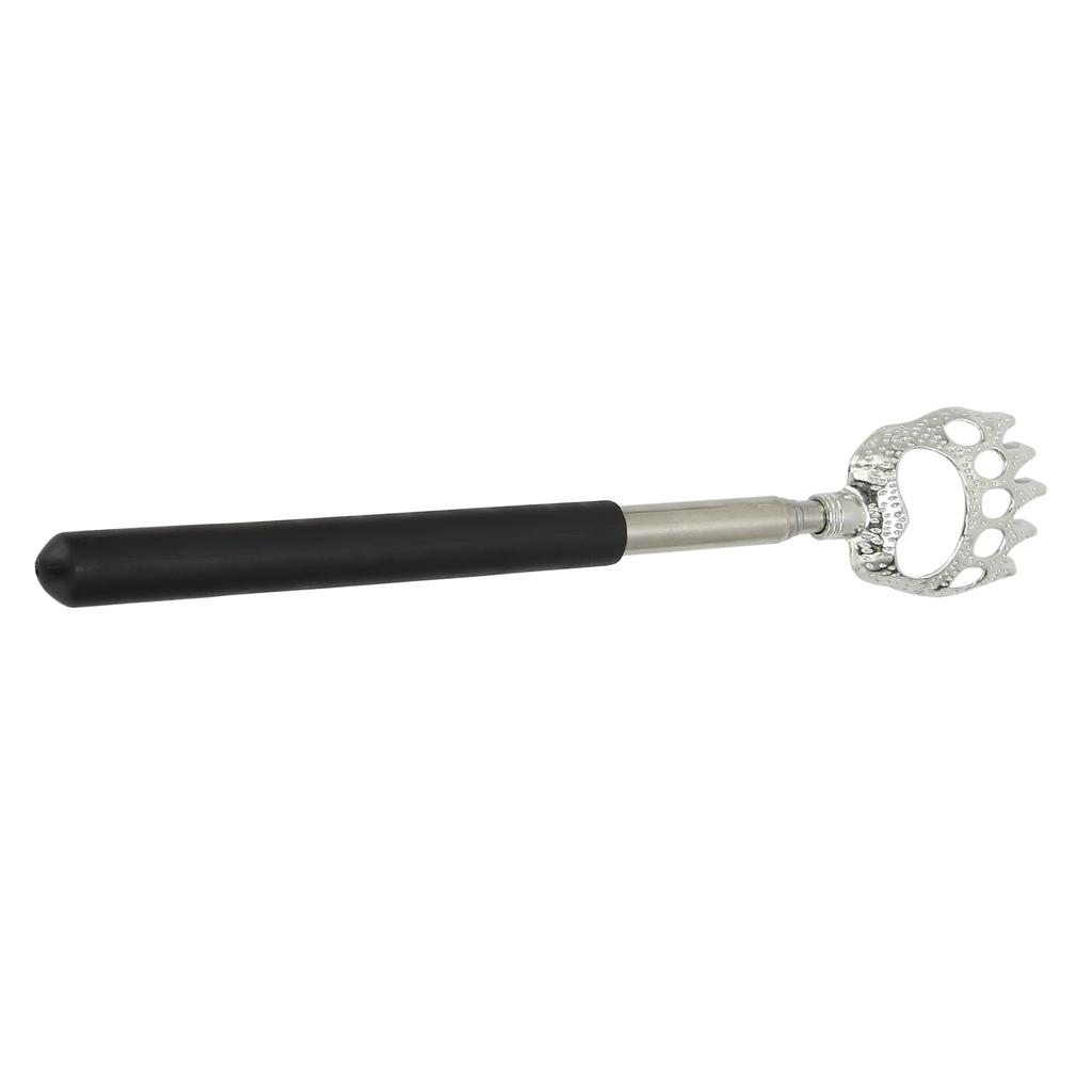 Telescoping Back Scratcher Household Stainless Steel Extendable Back Scratcher MassagerRed