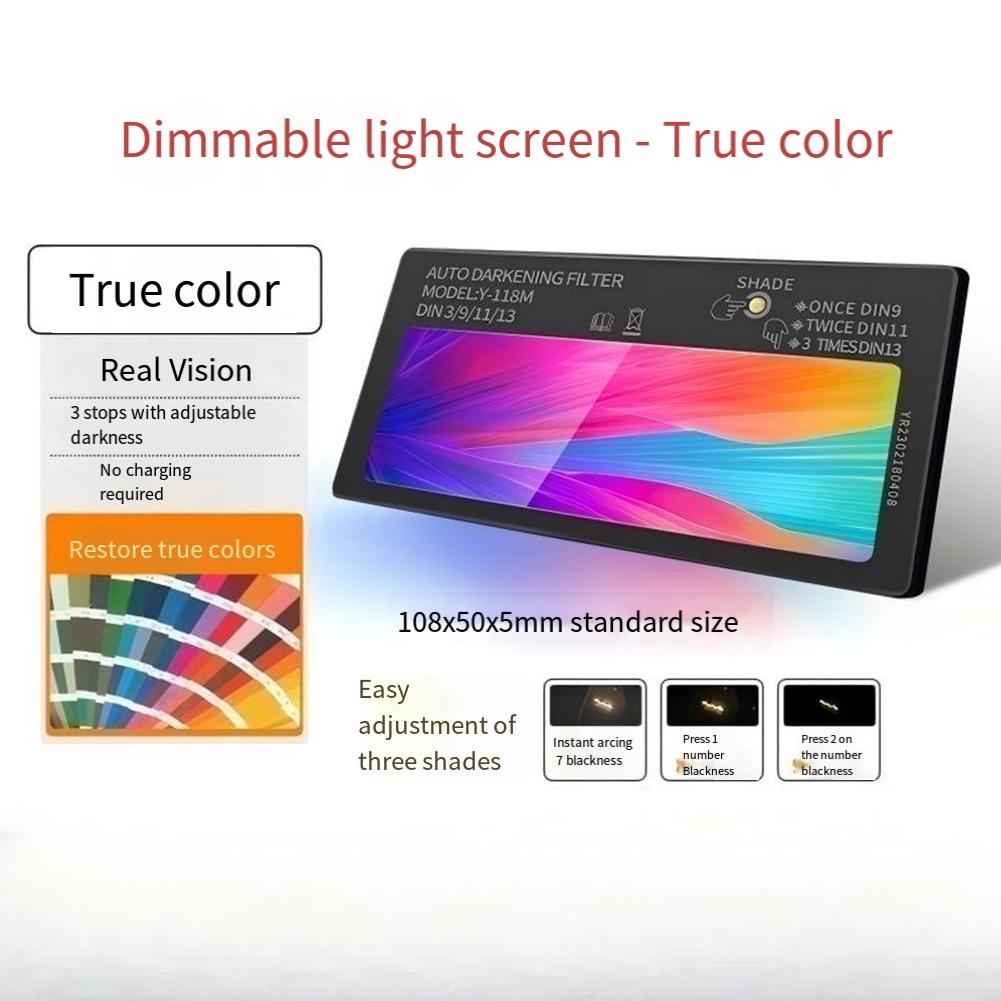 

Solar Auto-darkening Lenses 3-levels Adjustable Darkening Welding Lenses Solar LCD Glasses Welder Protective Welding Lenses