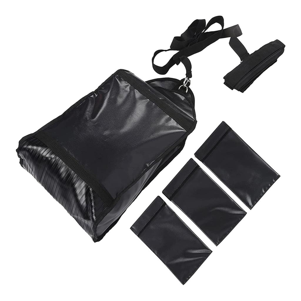 Adjustable Weight Resistance Sled Trainer with 3 Weight Sandbags for Sprinter Speed Training Indoor and Outdoor